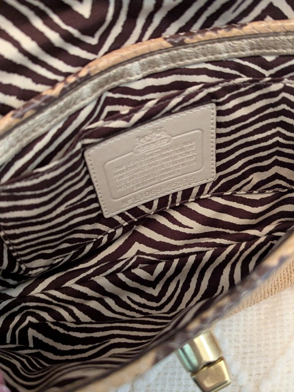 Coach straw Python clutch - Picture 11 of 11